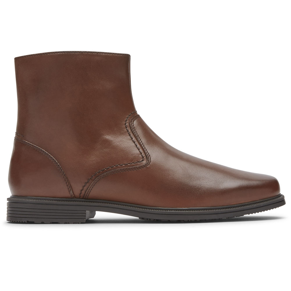 Rockport Singapore Mens Boots - Taylor Zipper Brown - YH6798532